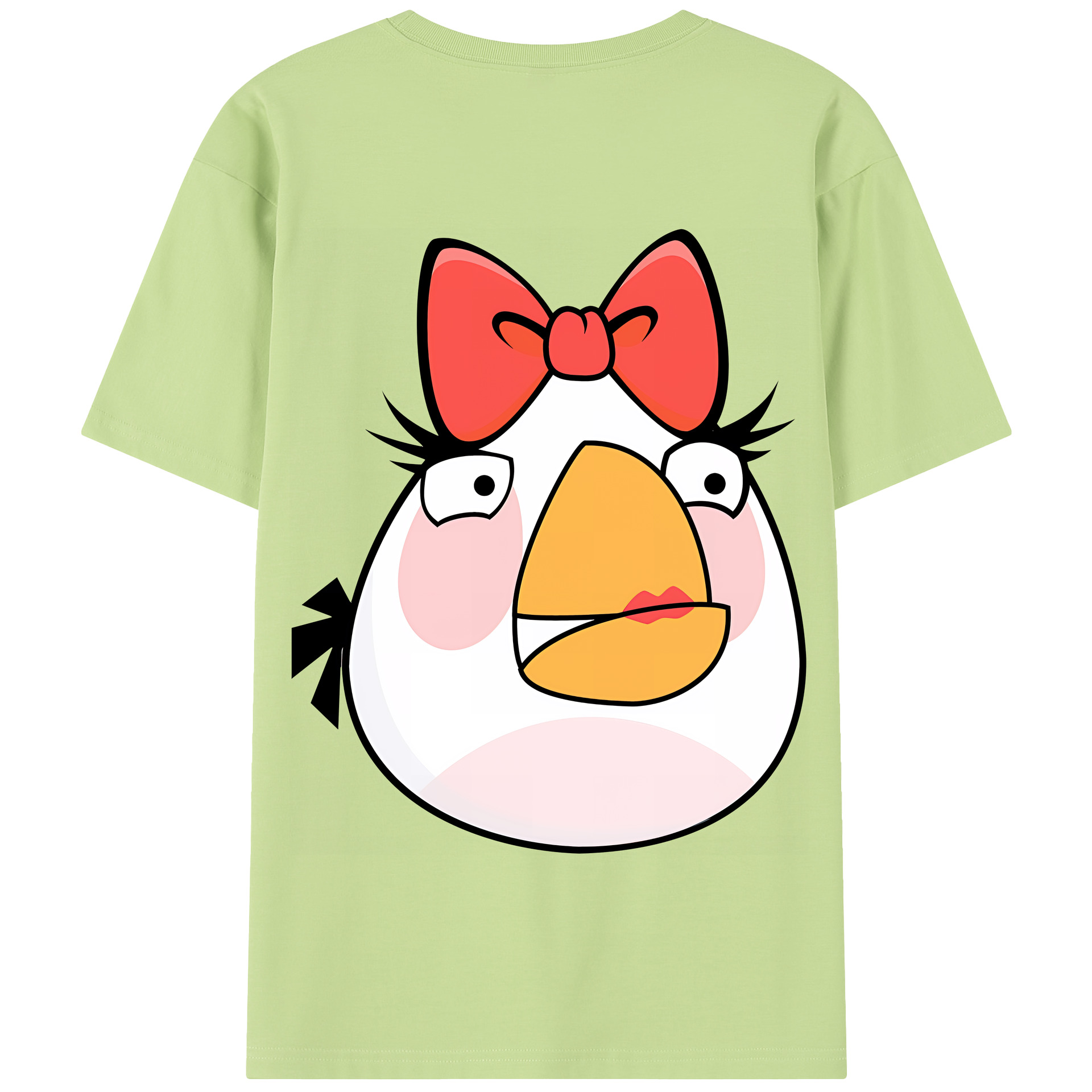 （画像用） Angry Birds アングリーバード 綿100％半袖Tシャツ（背面プリント）